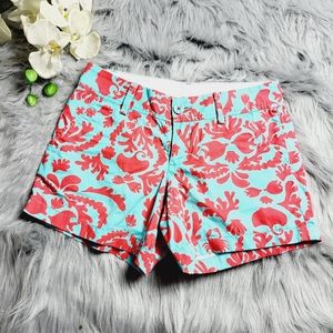 Lilly Pulitzer The Callhan Short Blue and Orange Print